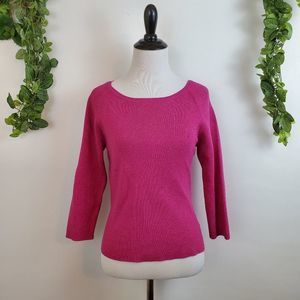 Worthington pink glitter shimmer Valentine blouse